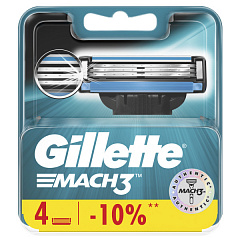  Кассеты для станков Gillette Mach3 N4 