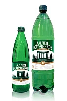 Вода минеральная природная "Аллея источников  N17" газированная 1.5л бут п/этил N1x1 Аква Вайт РОС 