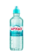 Вода питьевая "Архыз" негазированная 0.5л бут п/э спорт N1x1 Висма РОС 
