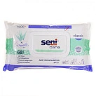 Салфетки влажные "Seni Care" Classic с алоэ вера и аллантоином пласт клапан N68x1 Торунский ТЗМО ПОЛ 