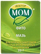 Доктор Мом Фито мазь для наружного прим 20г банка в пачке N1x1 Юник Фармасьютик ИНД 