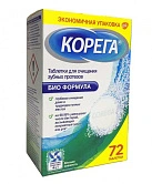 Корега Био Формула таблетки для очистки зубных протезов №72 