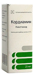 Кордиамин капли 25% 25мл N1 