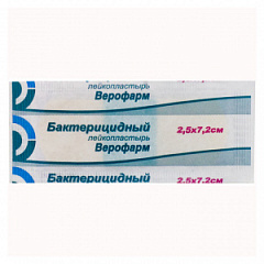 Лейкопластырь-Верофарм бактерицидный 2.5см*7.2см N1 
