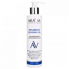  Гель для умывания "Aravia Laboratories" с гиалуроновой кислотой Hyaluronic Cleansing Gel 200мл N1 