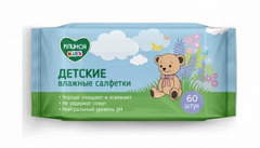  Салфетки влажные "Клинса" Kids N60 