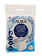 Сиденья для унитаза "Aura" одноразовые №10*1 