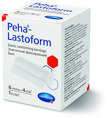 Бинт эластичный фиксирующий peha-lastoform 6см*4мм N1 