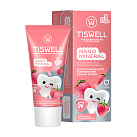 Зубная паста "Tiswell " реминерализ.с наногидрок.дет. со вкусом клубники со сливками от 1+ 60г №1 