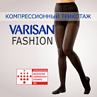 Колготки компрес "Varisan" 2 кл компр закр носок, короткие 30мм рт ст 2разм арт.F24E5 черный №1 
