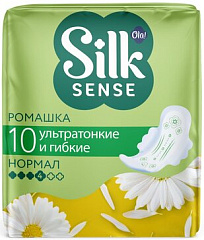  Прокладки гигиенические "Ola" Silk sense Normal Ультратонкие Ромашка N10 