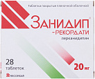Занидип-Рекордати тб 20мг №28 