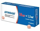 Арифам тб п/пл об 10мг+1,5мг №30 