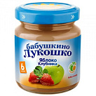 Пюре "Бабушкино лукошко" Яблоко, клубника 100г №1*1 