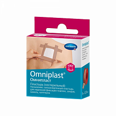  Пластырь "Omniplast" цв кожи (текстиль) 1.25см*5м N1 