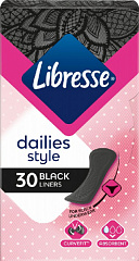  Прокладки женс гигиен "Libresse" ежедневные Блэк Лайнерс N30 