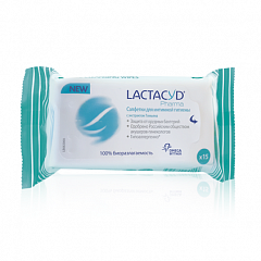  Салфетки влажные "Лактацид Фарма" с экстрактом тимьяна для интимной гигиены N15 