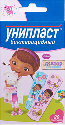 Лейкопластырь "Унипласт" бактерицидный детский "Доктор Плюшева" №20 