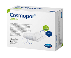  Повязка "Cosmopor silicone" послеоперац сорбционная 10см*8см N10 