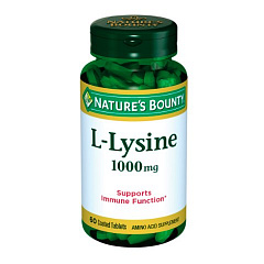  Нэйчес Баунти L-Лизин (БАД) тб 1000мг N60 