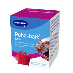  Бинт эластичный "Peha-haft" Color когезивный фиксирующий 6см*4м N1 