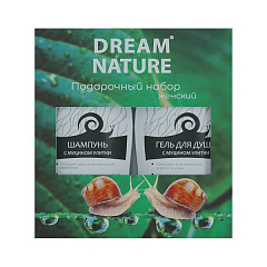  Набор подарочный Dream Nature с муцином улитки (шампунь 250мл+гель 250мл) N1 