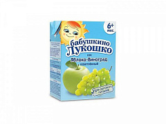  Сок "Бабушкино лукошко" Яблочно-виноградный осветленный 200мл N1 