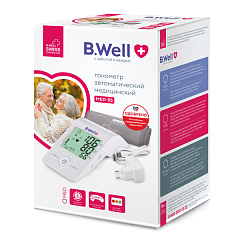  Тонометр B.Well MED-55 автоматический +адаптер с манжетой M-L 22-42см N1 