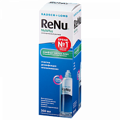 Раствор для ухода за контактными линзами ReNu Multi plus (с контейнером для контактных линз) 360мл N1 