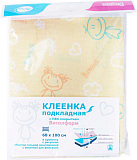 Клеенка подкладная с ПВХ покр дышащая 1м х 68см детс. N1 