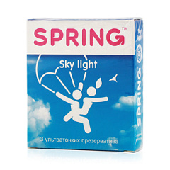  Презервативы "SPRING" Sky Light ультратонкие гладкие ароматизированные N3 