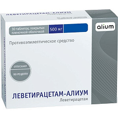  Леветирацетам-Алиум тб 500мг N30 