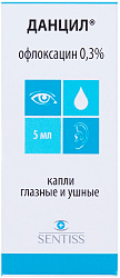 Данцил капли глазн/ушн 0,3% 5мл №1*1 
