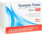 Телпрес Плюс тб 25мг+80мг№98 