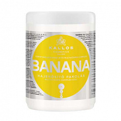 Маска для волос "Kallos cosmetics" Banana укрепляющ с мультивитаминами и экстрактом банана 1000мл N1