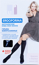 Гольфы компрес мед "Ergoforma Travel" для путеш 1 класс компр 18-21мм.рт.ст арт. 341 2раз Черный №1 