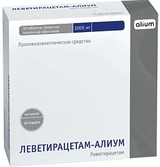  Леветирацетам-Алиум тб 1000мг N30 