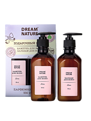  Набор подарочный женский "DREAM NATURE Diva" (шампунь 330мл+бальзам д/волос 330мл) N1 