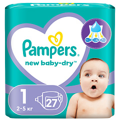  Подгузники "Pampers New baby" 2-5кг Newborn N27 