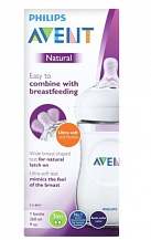 Бутылочка для кормления Philips "Avent" Natural 260мл арт.SCF033/17 N1 