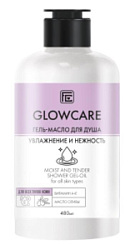 Гель-масло для душа GLOW CARE "Увлажнение и нежность" 480мл №1 