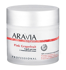  Скраб для тела "Aravia Organic" с гималайской солью Pink Grapefruit 300мл N1 