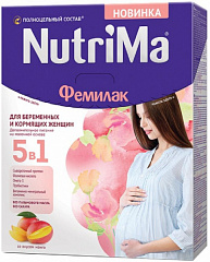  Продукт сухой специализированный д/пит беременных и кормящих жен Фемилак NutriMa со вкусом манго 350г N1 
