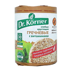  Хлебцы "Dr. Korner" Гречневые с витаминами 100г N1 