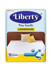  Пеленка одноразовая "Liberty" Underpads 60см*90см N10 